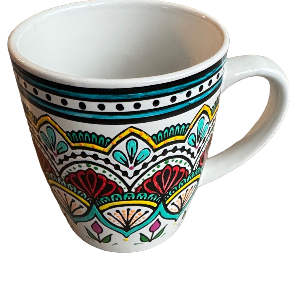 Hand Painted Ceramic Mug -Signed
